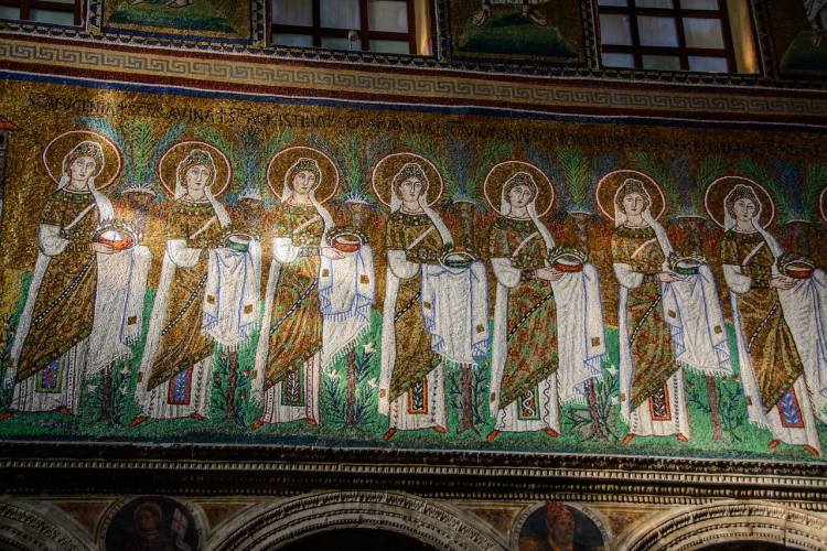 mozaiky v kostele Sant´Apollinare Nuovo, Ravenna